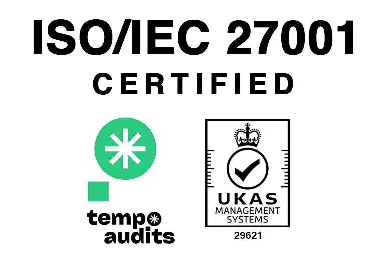 ISO/IEC 27001 Certified — Tempo Audits, UKAS Management Systems 29621